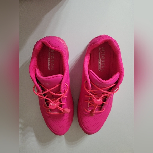 Skechers Street Women's UNO - NIGHT SHADES Hot Pink Sneakers Size 9 - Picture 6 of 10